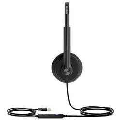 Yealink UH34 Lite Dual Teams USB Headset otevřená (On Ear) kabelová Duo černá Tlačítko Microsoft Teams telefon