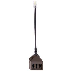 Rutenbeck telefonní adaptér [1x RJ45 zástrčka 8p8c - 3x telefonní zástrčka TAE-N] 0.15 m černá