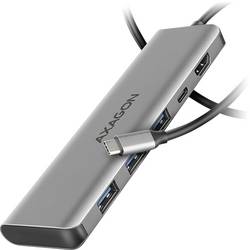 AXAGON HMC-5H USB Hub 5 portů HDMI™, USB-C® (s napájením), USB 3.2 (Gen 1x1) Thunderbolt™ 3, USB 3.2 Gen1 5 GBit/s