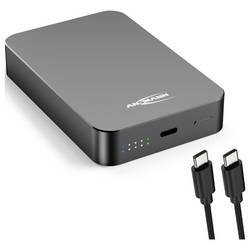 Ansmann PB115PD MagSafe powerbanka 10000 mAh, Dodávka energie, Bezdrátové nabíjení Qi, USB-C®, Indikátor stavu