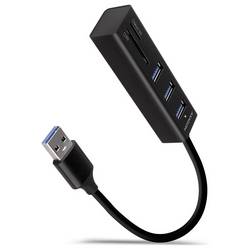 AXAGON HMA-CR3A USB Hub USB 3.2 (Gen 1x1) , čtečka karet USB 3.0 5 GBit/s černá