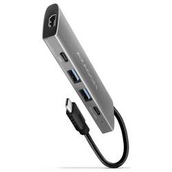 AXAGON HMC-5G2 USB Hub 4 porty USB 3.2 Gen2, HDMI 1.4a 5 GBit/s