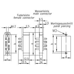 Telegärtner 100023267 nožová lišta Počet kontaktů 30 1 ks Piece