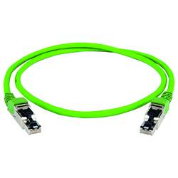 Telegärtner 100017323 RJ45 síťové kabely, propojovací kabely CAT 5 zelená S průchodkou chránící proti zlomení 1 ks