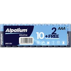 Alpalium mikrotužková baterie AAA alkalicko-manganová 1.5 V 12 ks