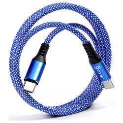 Smrter Nabíjecí kabel USB USB-C ® zástrčka 1 m modrá MAGNETO_C2C_BL_R