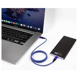 Smrter Nabíjecí kabel USB USB-C ® zástrčka 1 m modrá MAGNETO_C2C_BL_R