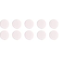 magnetoplan magnet Basic Serie (Ø) 38 mm kulatý bílá 10 ks 1863800