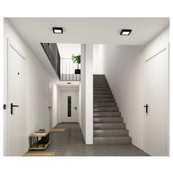 Paulmann Abia 71296 LED panel 9.5 W teplá bílá černá