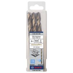 Bosch Accessories 2608585900 HSS kovový spirálový vrták 10.5 mm Celková délka 133 mm Cobalt DIN 338 válcová stopka 5 ks