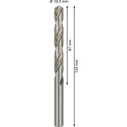 Bosch Accessories 2608585524 HSS kovový spirálový vrták 10.3 mm Celková délka 133 mm broušený DIN 338 válcová stopka 5 ks