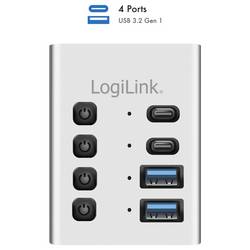 LogiLink UA0446 USB Hub 2 + 2 port USB-A, USB-C® USB 3.2 Gen1 5 GBit/s hliník UA0446