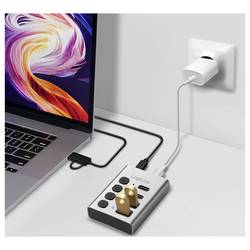 LogiLink UA0446 USB Hub 2 + 2 port USB-A, USB-C® USB 3.2 Gen1 5 GBit/s hliník UA0446