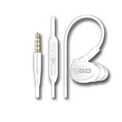 2GO In-Ear Sport-Headset Active m. Ruf Headset do uší (In Ear) bílá