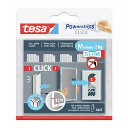 tesa Powerstrips CLICK TESA Powerstrips CLICK Slim - lepící polštářky na suchý zip pro nalepení a klikání fotorámečků a dekorací na zeď bez vrtání (d x š) 34