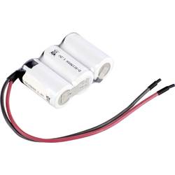 Mexcel Reihe F1x3 Akupack 3 x Sub-C odolné vůči vysokým teplotám, s kabelem, Flat-Top Ni-Cd 3.6 V 1500 mAh