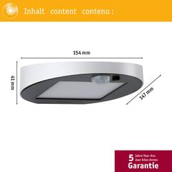 Paulmann 94247 Ryse venkovní solární nástěnné osvětlení s PIR senzorem Energetická třída (EEK2021): A (A - G) 1.2 W teplá bílá bílá
