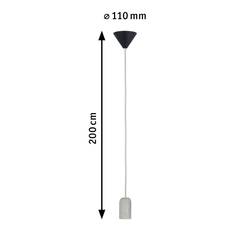 Paulmann Jano 50388 závěsné světlo LED E27 šedá, černá