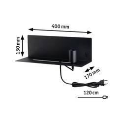 Paulmann Devara 78920 nástěnné světlo E27 LED černá