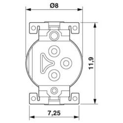 Phoenix Contact SACC-CIP-M8MS-3P SMD-SP sada předloh, 1418665, piny: 3, 5 ks