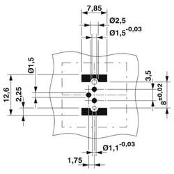 Phoenix Contact SACC-CIP-M8MS-3P SMD-SP sada předloh, 1418665, piny: 3, 5 ks