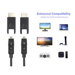 SpeaKa Professional optické vlákno / HDMI kabel Zástrčka HDMI-A, Zástrčka HDMI Micro-D, Zástrčka HDMI-A, Zástrčka HDMI Micro-D 10.00 m černá SP-13597804 8K UHD
