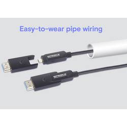 SpeaKa Professional optické vlákno / HDMI kabel Zástrčka HDMI-A, Zástrčka HDMI Micro-D, Zástrčka HDMI-A, Zástrčka HDMI Micro-D 10.00 m černá SP-13597804 8K UHD
