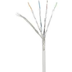 Renkforce RF-3829260 RJ45 síťové kabely, propojovací kabely CAT 6A S/FTP 15.00 m šedá s ochranou, samozhášecí 1 ks