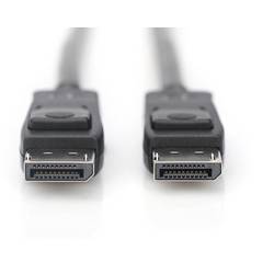 Digitus DisplayPort kabel Konektor DisplayPort, Konektor DisplayPort 2.00 m černá AK-340106-020-S 8K UHD, pozlacené kontakty Kabel DisplayPort