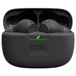 JBL Wave Beam špuntová sluchátka (In Ear) Bez kabelu, Bluetooth® stereo černá Redukce šumu mikrofonu Nabíjecí pouzdro, Indikátor nabití, odolná vůči vodě