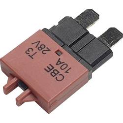 Hansor Circuit Breaker Standard, type 3, Manual Reset, 10A CBE3 Series 10A automatická plochá pojistka 10 A červená 1 ks