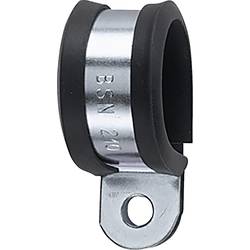 HellermannTyton AFCS63-GS/PVC-BK/ML upevňovací příchytka šroubovací 166-50608 Průměr kabelového svazku (rozsah) 63 mm (max) s ochranným profilem z chloroprenu