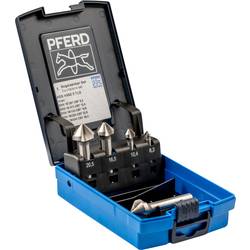 PFERD TOOLS SET KES HSSE DIN 335 C90° 5 25202156 sada záhlubníků 6.3 mm, 10.4 mm, 16.5 mm, 20.5 mm, 25 mm HSS 1 ks