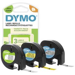 DYMO S0721800 etikety sada 3 ks Barva pásky: žlutá Hyper, stříbrná, bílá Barva písma: černá 12 mm 4 m S0721800