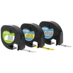 DYMO S0721800 etikety sada 3 ks Barva pásky: žlutá Hyper, stříbrná, bílá Barva písma: černá 12 mm 4 m S0721800
