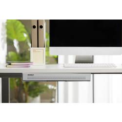 SpeaKa Professional SP-10938484 Zásuvka pod stůl 410 mm x 270 mm Rozsah výšky: 50.8 mm (max) bílá, šedá