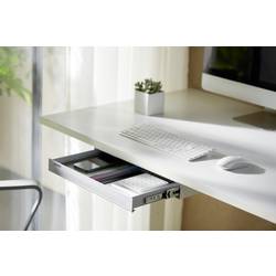 SpeaKa Professional SP-10938484 Zásuvka pod stůl 410 mm x 270 mm Rozsah výšky: 50.8 mm (max) bílá, šedá