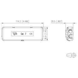 Metz Connect 130863-01-E, Sonstige Installationstechnik, rozvodný box, - , kontakty 8, stříbrná, 1 ks