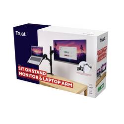 Trust MARA MONITOR AND LAPTOP ARM rameno na monitory 1 Displej: (s) 81,3 cm (32) nastavitelná výška