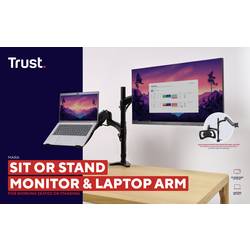 Trust rameno na monitory MARA MONITOR AND LAPTOP ARM 1 Displej: (s) 81,3 cm (32) nastavitelná výška