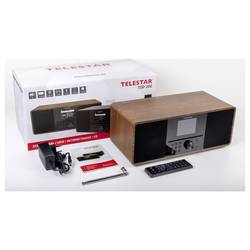 Telestar TOP 300 Holz 5701300 rádio CD, internetové, DAB+, FM, USB, Wi-Fi, internet, DAB+, CD, Bluetooth, AUX, vč. dálkového ovládání, dřevo