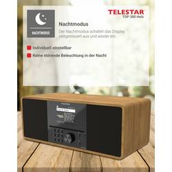 Telestar TOP 300 Holz 5701300 rádio CD, internetové, DAB+, FM, USB, Wi-Fi, internet, DAB+, CD, Bluetooth, AUX, vč. dálkového ovládání, dřevo