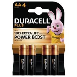 Duracell Plus Power Boost tužková baterie AA alkalicko-manganová, 1.5 V, 4 ks