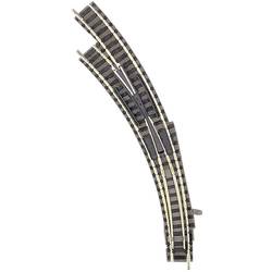 9174 N Fleischmann piccolo (s uložením) oblouková výhybka, levá 356.5 mm 45 ° 356.5 mm, 420 mm 1 ks