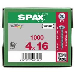 SPAX 0231010400165 půlkulaté šrouby 4 mm 16 mm křížová drážka Pozidriv ocel 1000 ks