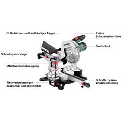 Metabo 691214000 kapovací pila, průměr listu 254 mm, uchycení 30 mm, 1450 W