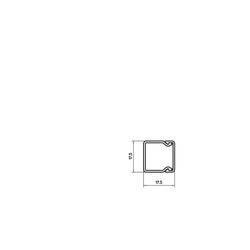 OBO Bettermann 6025153 kabelová lišta (d x š x v) 2000 x 17.5 x 17.5 mm 1 ks krémově bílá