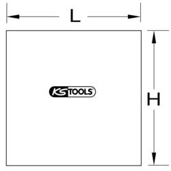 KS Tools 985.7027 Svářečská ochranná kukla, oranžová