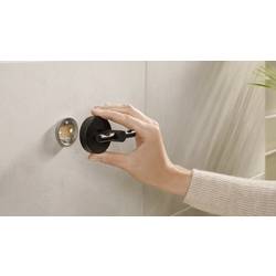 tesa háček na kabát 40564-00000-00 MOON BLACK Počet háků: 2 (š x v x h) 50 x 53 x 65 mm kov černá (matná) 1 ks