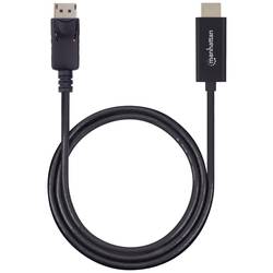 Manhattan DisplayPort / HDMI kabelový adaptér Konektor DisplayPort, Zástrčka HDMI-A 1.00 m černá 153195 Kabel DisplayPort